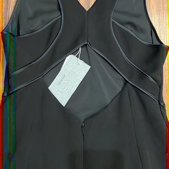 Grey Jason Wu Stretch V-Neck Dress - Picture 13 of 15